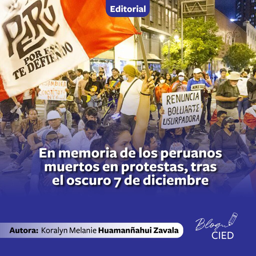 En memoria de los peruanos muertos en protestas, tras el oscuro 7 de diciembre